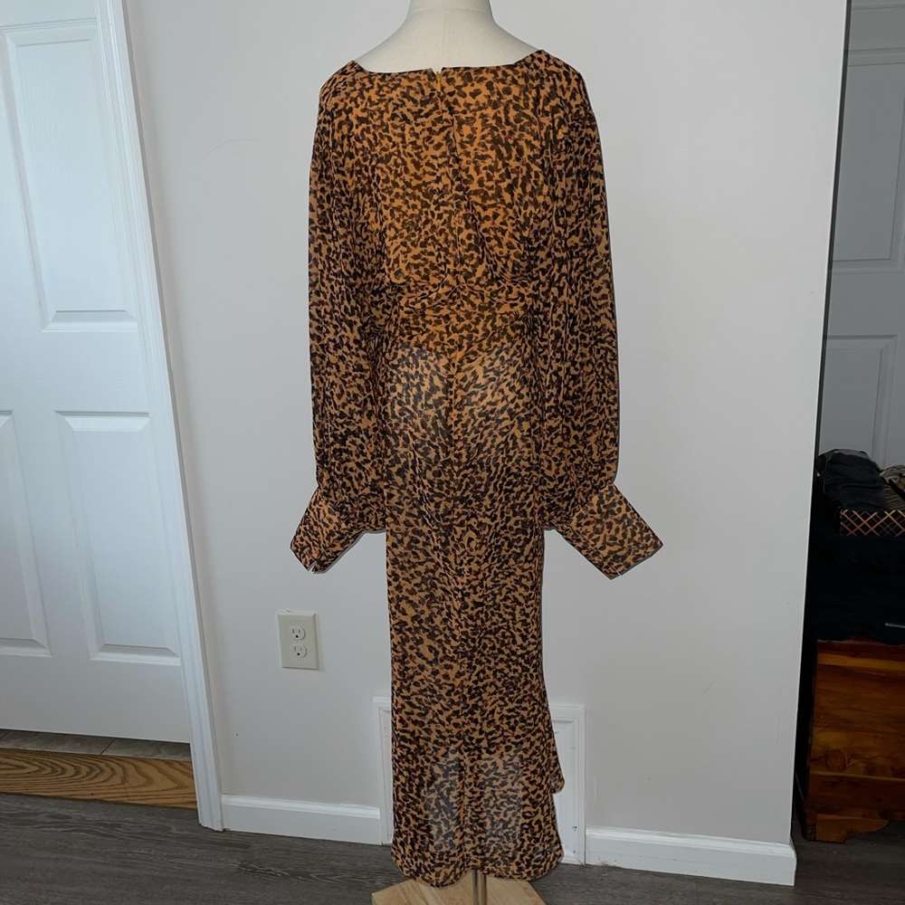 C/MEO Collective Apparent Long Sleeve Leopard Dress - Picture 4 of 6